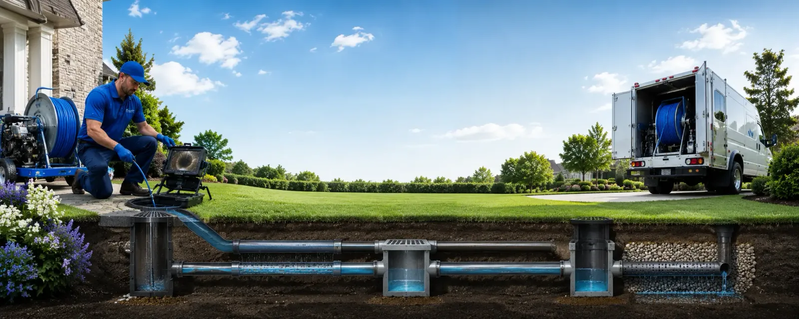 Outdoor drain cleaning information for Mccallsburg, IA